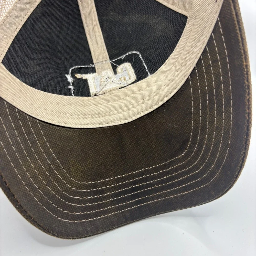 Trucker Hat CAT One Size Camo Polyester Cotton Mesh Back Snapback